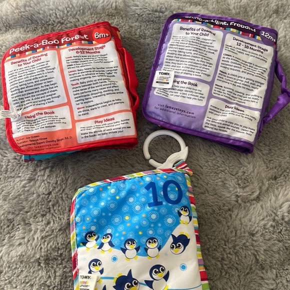 Lamaze cloth Soft Book Toy Lot Crinkle Peek a boo - Picture 5 of 5